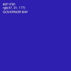 #2F1FB1 - Governor Bay Color Image