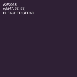 #2F2035 - Bleached Cedar Color Image