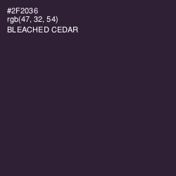 #2F2036 - Bleached Cedar Color Image