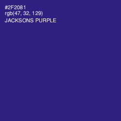 #2F2081 - Jacksons Purple Color Image