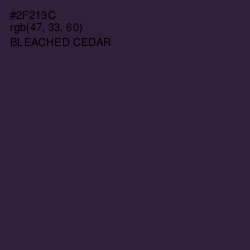 #2F213C - Bleached Cedar Color Image