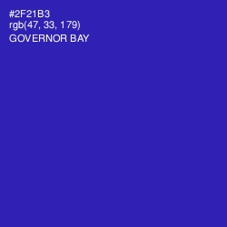 #2F21B3 - Governor Bay Color Image
