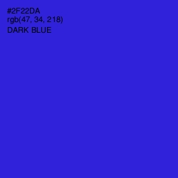 #2F22DA - Dark Blue Color Image