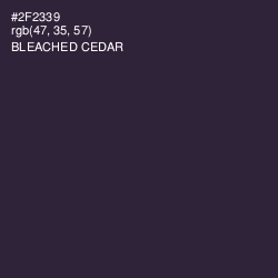 #2F2339 - Bleached Cedar Color Image