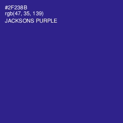 #2F238B - Jacksons Purple Color Image
