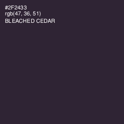 #2F2433 - Bleached Cedar Color Image
