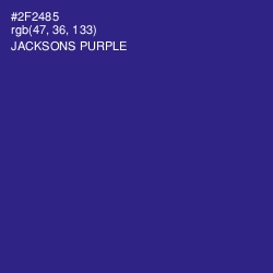 #2F2485 - Jacksons Purple Color Image