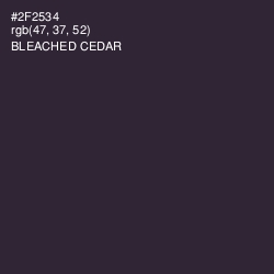 #2F2534 - Bleached Cedar Color Image