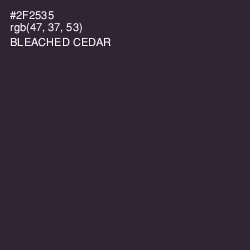 #2F2535 - Bleached Cedar Color Image