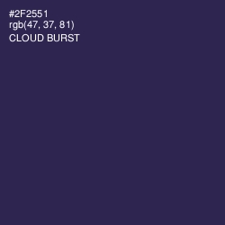 #2F2551 - Cloud Burst Color Image