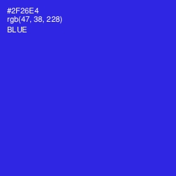 #2F26E4 - Blue Color Image