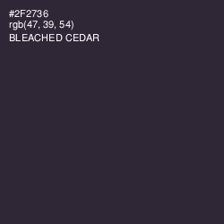 #2F2736 - Bleached Cedar Color Image