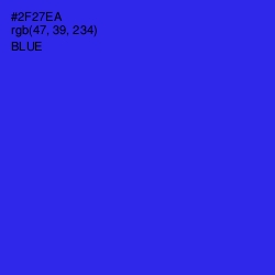 #2F27EA - Blue Color Image