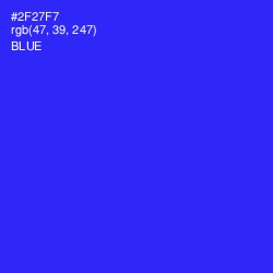 #2F27F7 - Blue Color Image