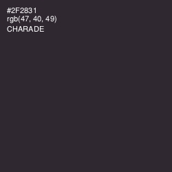 #2F2831 - Charade Color Image