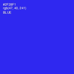 #2F28F1 - Blue Color Image