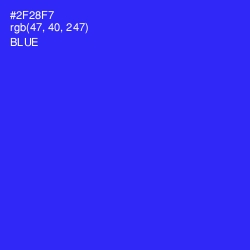 #2F28F7 - Blue Color Image