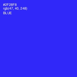 #2F28F8 - Blue Color Image