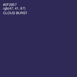 #2F2957 - Cloud Burst Color Image