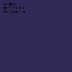 #2F2957 - Cloud Burst Color Image