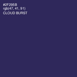 #2F295B - Cloud Burst Color Image