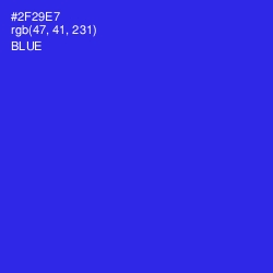 #2F29E7 - Blue Color Image