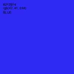 #2F29F4 - Blue Color Image