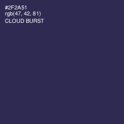 #2F2A51 - Cloud Burst Color Image