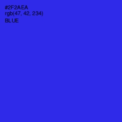 #2F2AEA - Blue Color Image