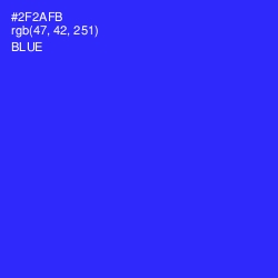 #2F2AFB - Blue Color Image