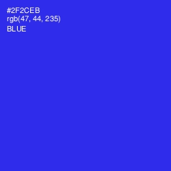#2F2CEB - Blue Color Image