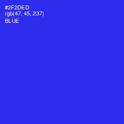#2F2DED - Blue Color Image