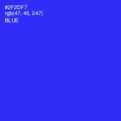 #2F2DF7 - Blue Color Image