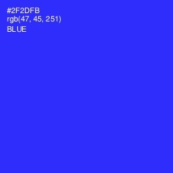 #2F2DFB - Blue Color Image