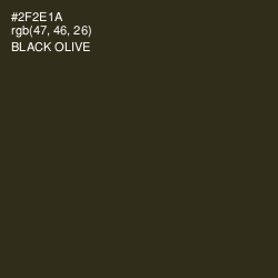 #2F2E1A - Black Olive Color Image