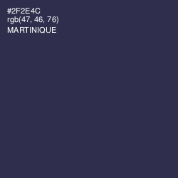 #2F2E4C - Martinique Color Image