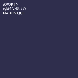 #2F2E4D - Martinique Color Image