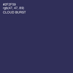 #2F2F59 - Cloud Burst Color Image