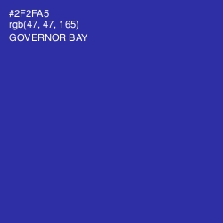 #2F2FA5 - Governor Bay Color Image