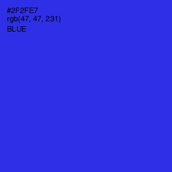 #2F2FE7 - Blue Color Image