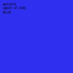 #2F2FF0 - Blue Color Image