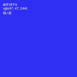 #2F2FF4 - Blue Color Image
