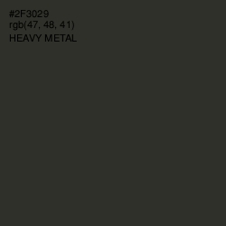 #2F3029 - Heavy Metal Color Image