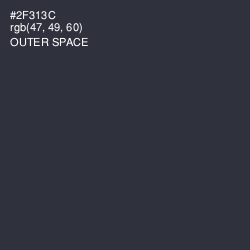 #2F313C - Outer Space Color Image