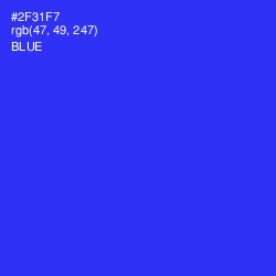 #2F31F7 - Blue Color Image