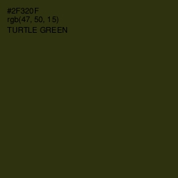 #2F320F - Turtle Green Color Image