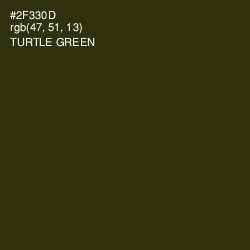 #2F330D - Turtle Green Color Image