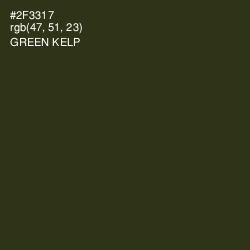 #2F3317 - Green Kelp Color Image