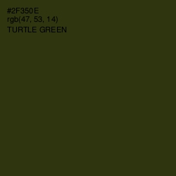 #2F350E - Turtle Green Color Image