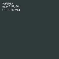 #2F393A - Outer Space Color Image